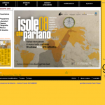Isole che Parlano 2008 - sito in Flash - homepage